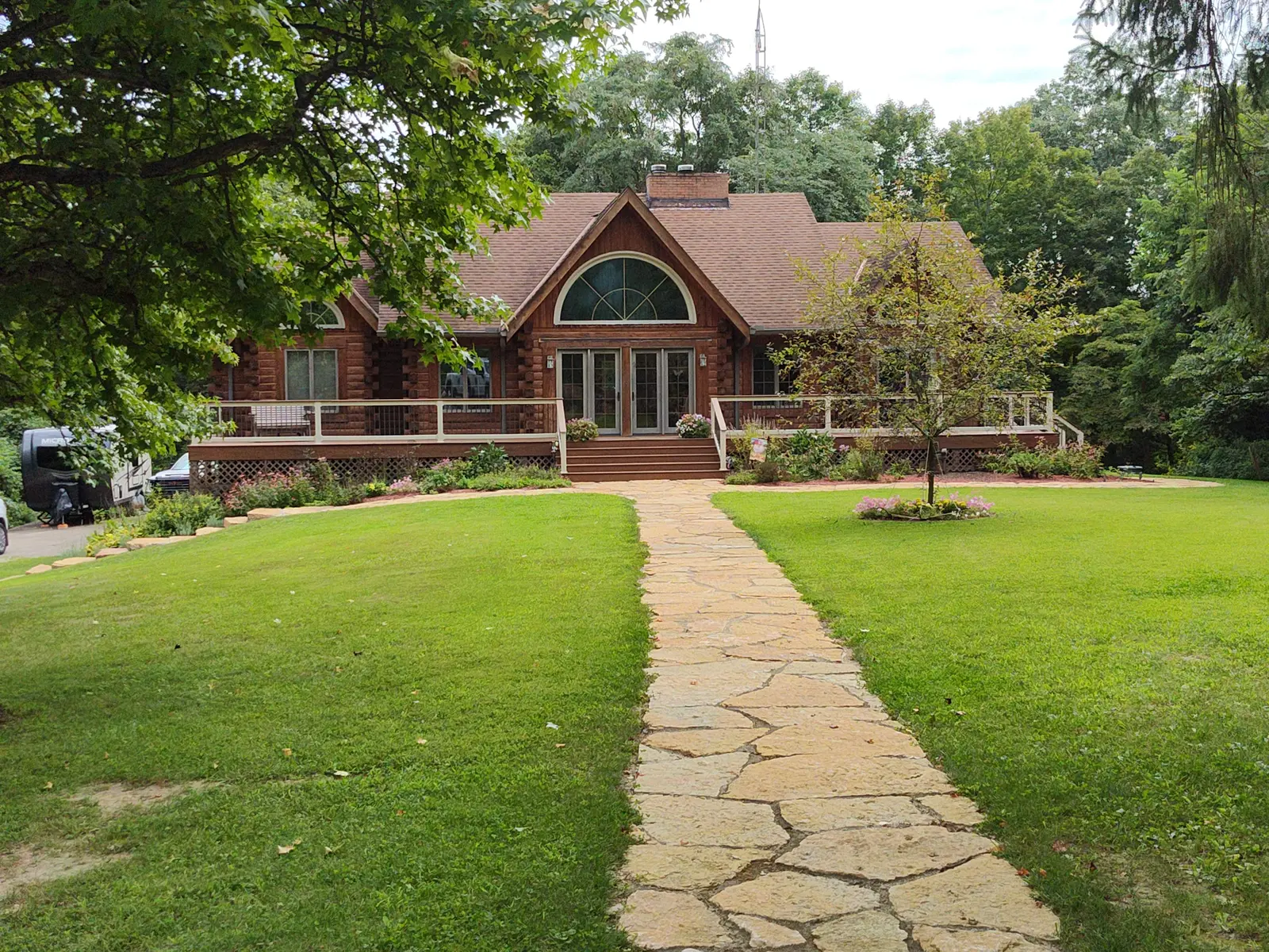 Finished landscape project related to lawn mowing