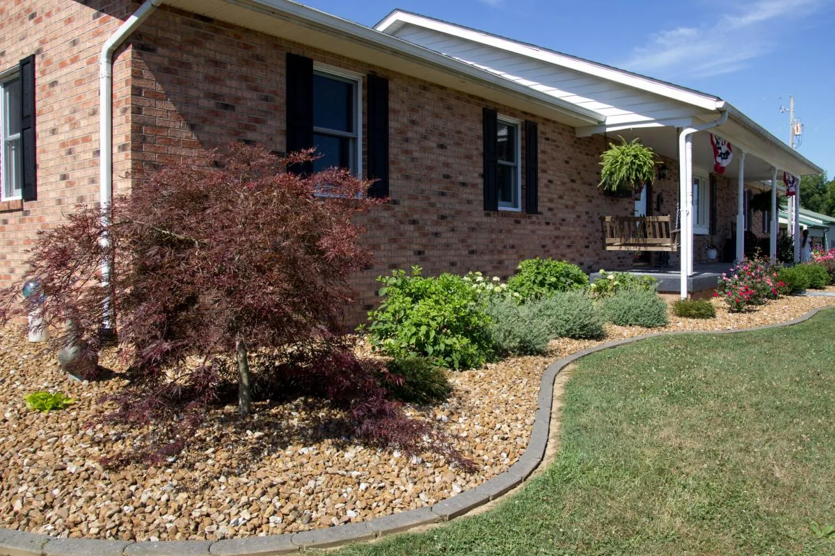 Completed residential planting project by Dave's Landscaping